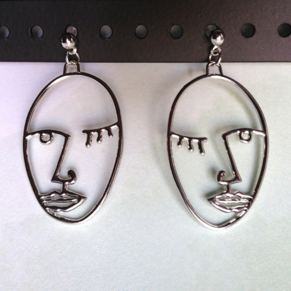 Boutique Jewelry - Boutique | Abstract Face Earrings
